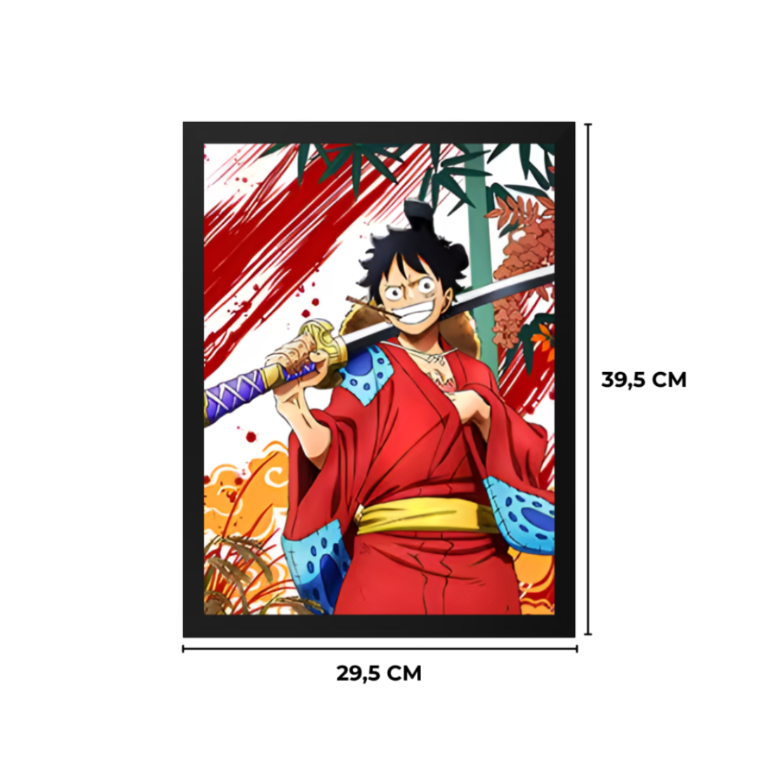 Póster 3D Lenticular One Piece - Luffy, Zoro, Sanji